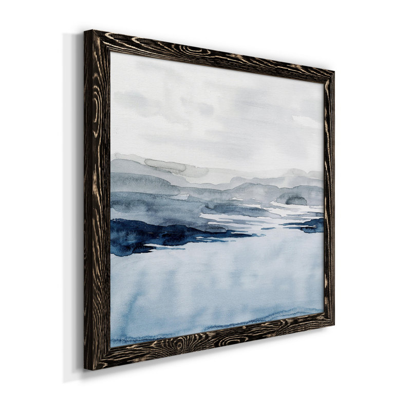 Toile encadrée Faded Horizon I-Premium - prête à être suspendue, Cadre noir, H 35,5 po x l 35,5 po x P 1,5 po