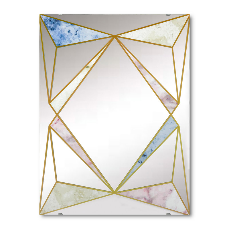 Miroir d'appoint Mid-Century, H 39,4 po x l 29,5 po