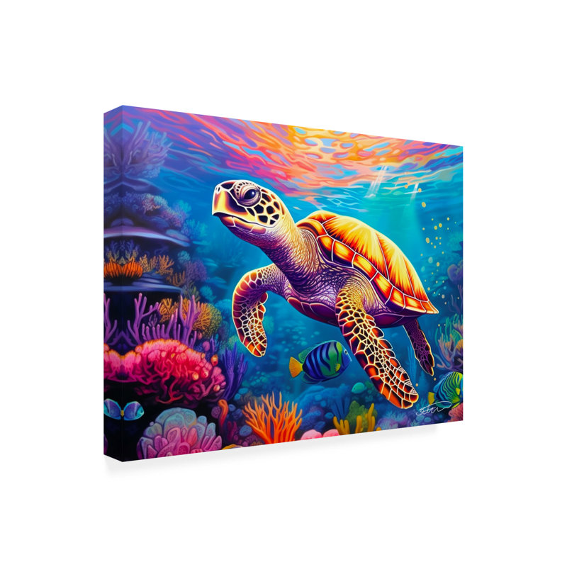 «Mascarenaz Caribbean Dream» sur toile par Stewart, H 14 po x l 19 po x P 2 po
