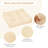 Set of 4 21'' x 21'' Chair Seat Cushion Pads Patio Beige-826787847-826787845