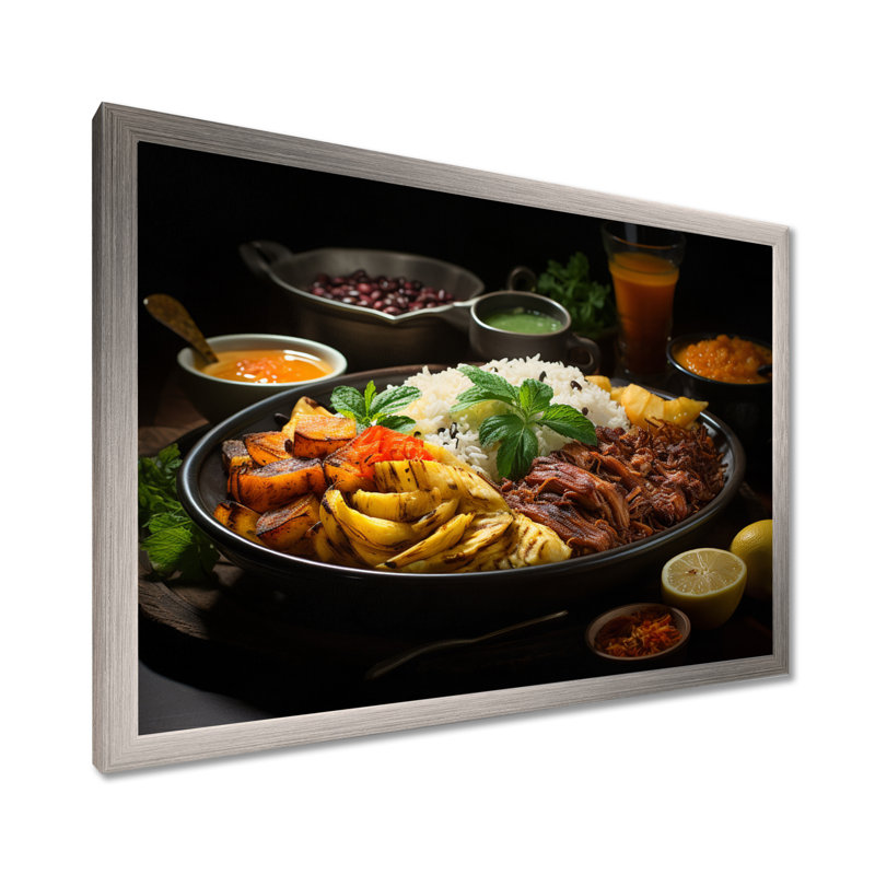 «Aroma Cuban Food Impression IV - Cuba Landscape», art mural, Toile tendue, H 12 po x l 20 po x P 1 po