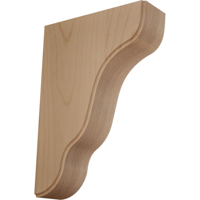 Support en bois Plymouth, Aulne, H 7,5 po x l 1,75 po x P 5,25 po