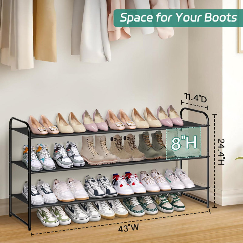 24 Pair Shoe Rack