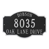 Montague Standard Three-Line Address Sign Plaque