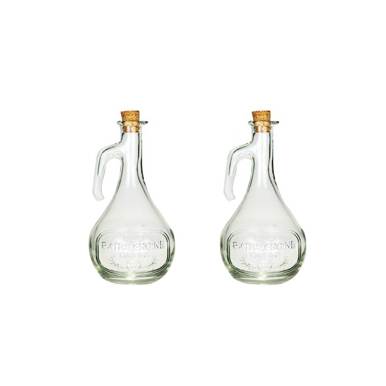 Prime Cook 5 Piece Oil & Vinegar Cruet Set, Clear