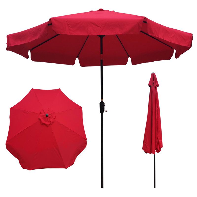 Parasol de marché 10 pi Ibanez, Rouge