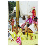 Colourful Crew Print by Slim Aarons