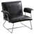 Black  Faux Leather