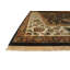 Silver Screen Hand Knotted Wool Area Rug in Black/Bone-50943513