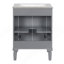 Meuble-lavabo 24 po avec lavabo supérieur, meuble de rangement moderne à 2 niveaux, meuble-lavabo simple, grandes tablettes de rangement