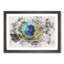 Delicate Peacock Feather - Single Picture Frame Painting on MDF-56874112-56874113
