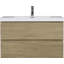 Meuble-lavabo flottant de 36 po avec lavabo, armoire de rangement murale moderne avec lavabo en résine et tiroirs à fermeture en douceur-1170005087-1170005074