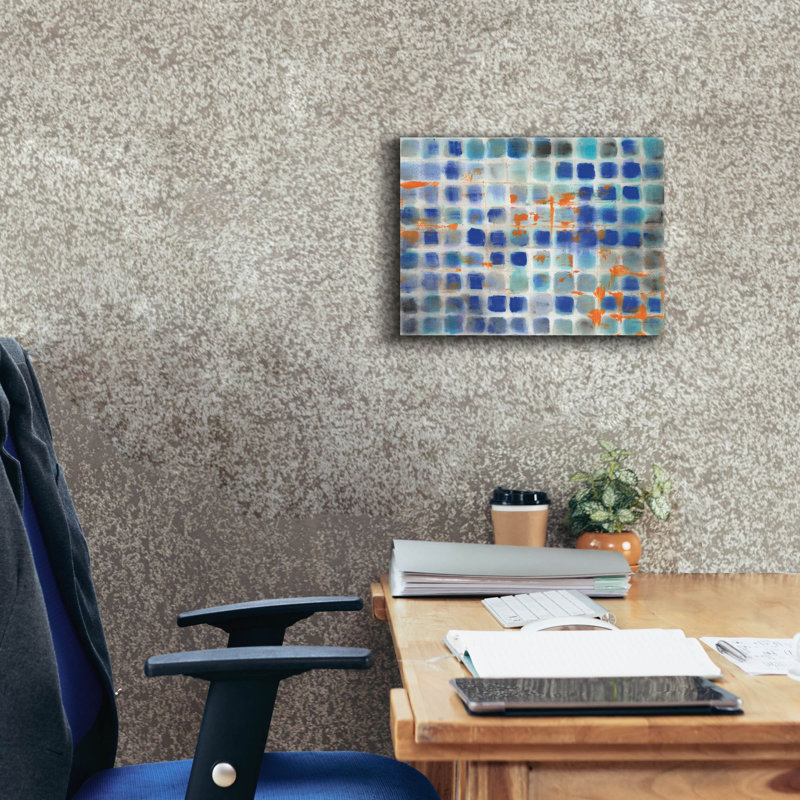 «Hip Geometric» par Danhui Nai, art mural sur toile, H 12 po x l 16 po