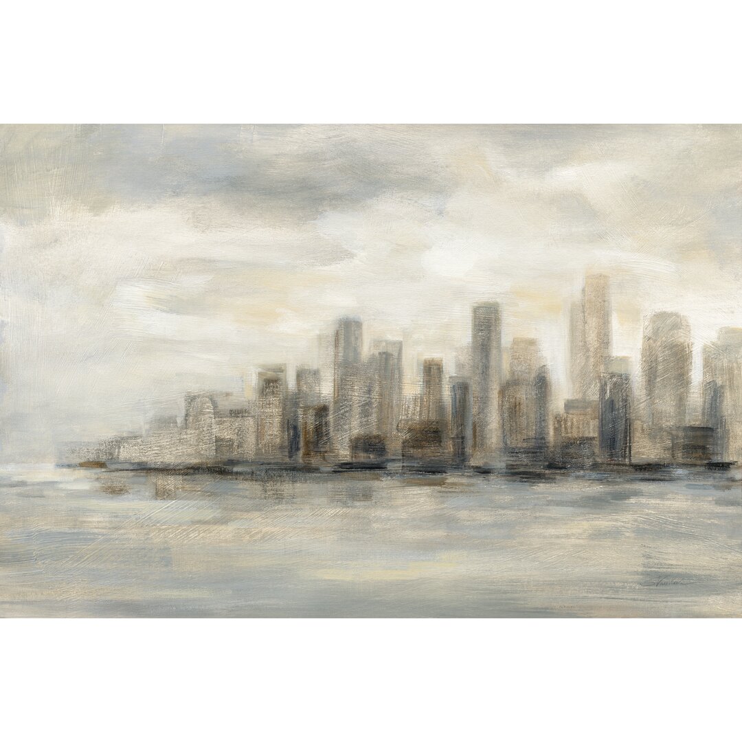 Leinwandbild Manhattan Low Clouds von Silvia Vassileva