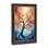 Art mural antique sur toile encadré doré pour le salon, la chambre à coucher, le bureau ou le vestibule - décoration murale décorative avec arbre coloré
