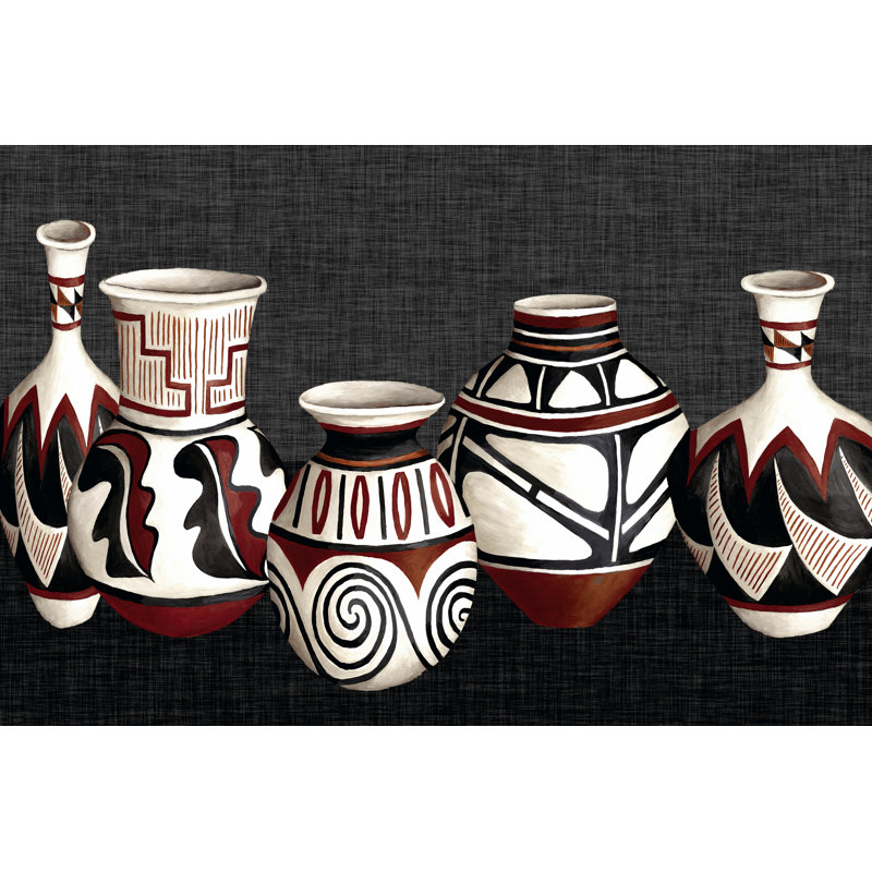 Mexican Pottery - Wrapped Canvas Print, 30cm H x 46cm W x 3.8cm D