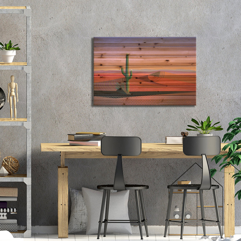 Saguaro Spiritual II, H 18 po x l 26 po x P 1,5 po