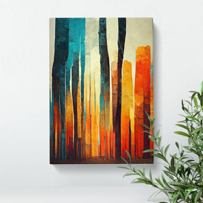 Torn Abstract Forest No.7 - Wrapped Canvas
