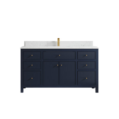 Meuble-lavabo double 60 po Omer