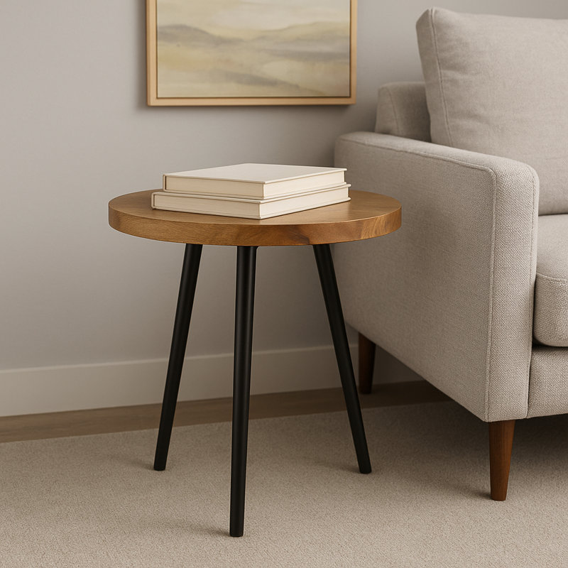 Pure Accent Table - Walnut 18", Natural Wood