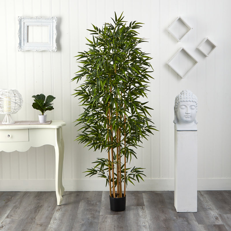 Bambou en soie, H 75 po x l 33 po x P 33 po