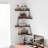 Fire Escape Wall Shelf, Modern City Style 4-Tier Corner Wall Shelves, Easy To Install Metal Ladder Shelf For Figures For Bathroom, Living Room&Home Decor,-651930689