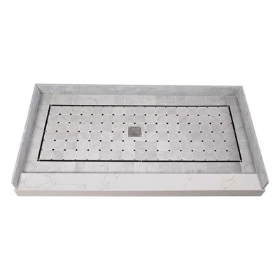 Base de douche à seuil simple l 60 po x P 32 po