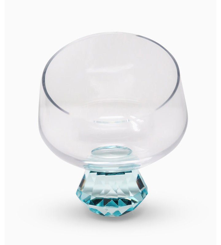 Decaturville Glass Tray, 6" H x 5.25" W x 5.25" D, Blue