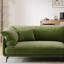 Coussin en velours vert-108840014-108840015