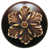 Antique Brass/Dark Walnut Wood