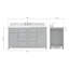 Meuble-lavabo simple 60 po avec plateau en marbre blanc de Carrare Abbate-85364018-121645825