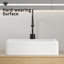 Lavabo de salle de bain rectangulaire en céramique blanche