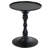 Pangea Home Beedeville Bishop Monochromatic Round Modern Pedestal Side Table – Matte Black Metal Accent Table for Living Room or Bedroom-353851887