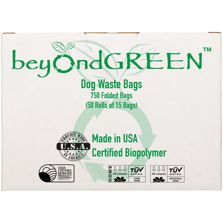 beyondGREEN Green Plant Based Poop Bags for Dogs - 240 Count