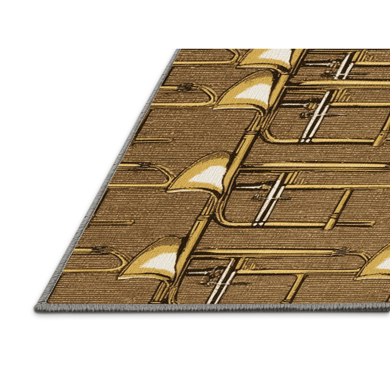  Tapis lavable trombone, Rond 4 pi