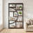 Oscer Industrial 5 Tier Etagere Bookcase-1814361010
