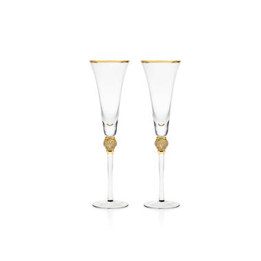 Champagne Flute, Optic Design, set of 6 – Abigails