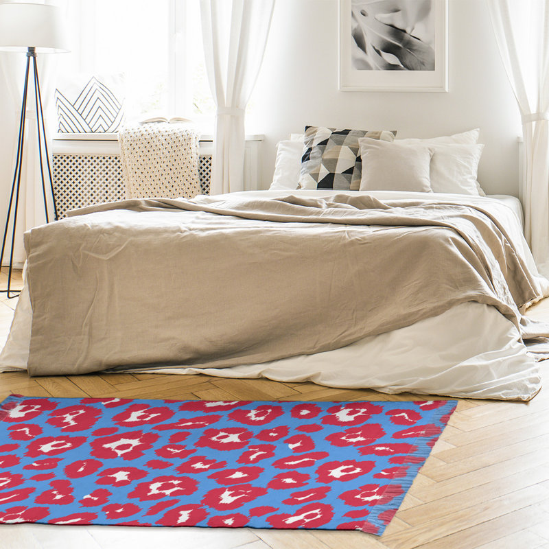Tapis bleu / rouge Houston