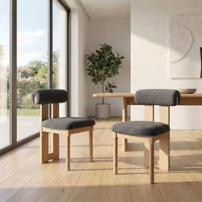 Chaise en bois massif Abentego