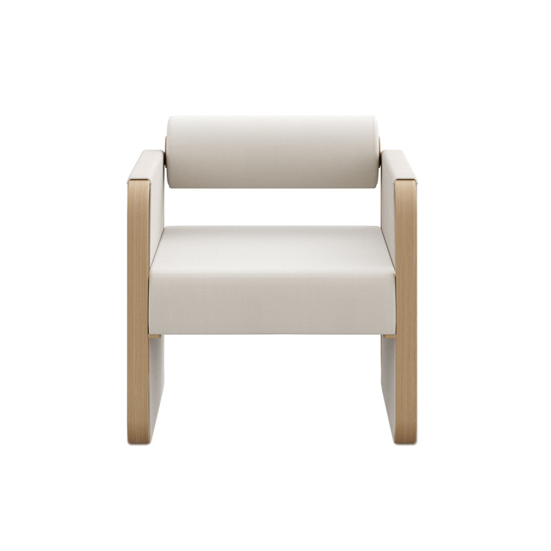 Outdoor Aluminum & HDPE Wicker Lounge Chair With Sunbrella Cushions, Beige