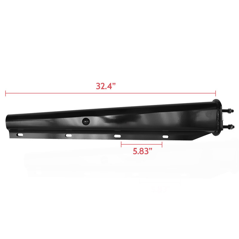 Universal 30" Black Straight Spring Loaded Mud Flap Hanger