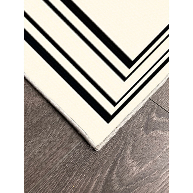 Tapis en coton Dayanara, Tapis de couloir 6 pi 7 po x 14 pi 9 po