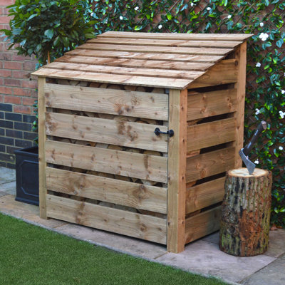 Strasburg 123cm W x 80cm D Solid Wood Log Store