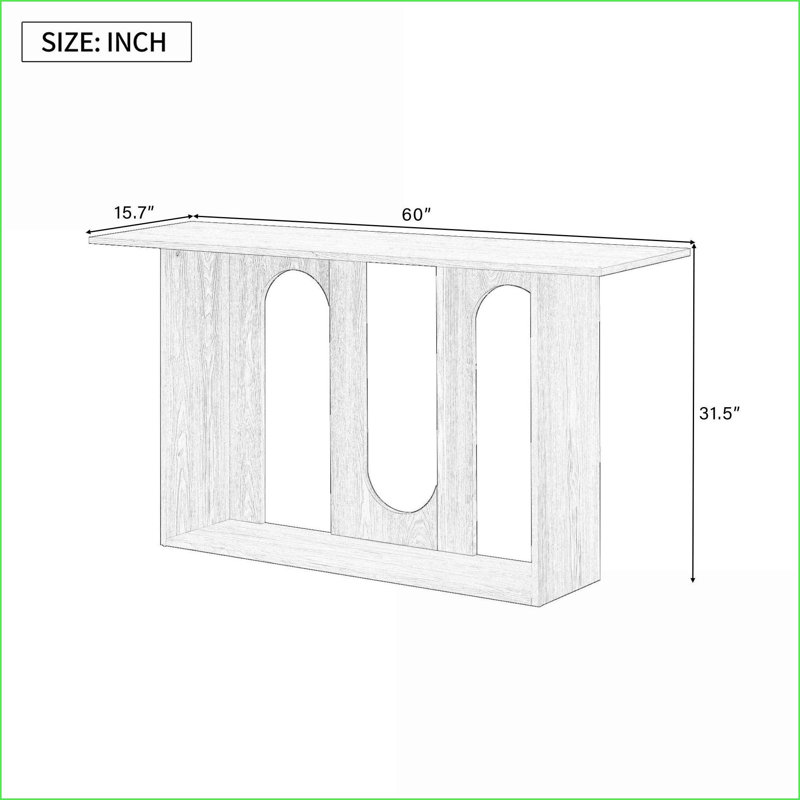 Ash Veneer Modern Curved Coffee Table for Entryway/Living Room, Easy Assembly &amp; Lower Shelf Storage