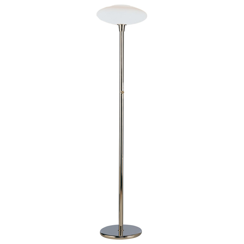 Lampe sur pied 66 po Rico Espinet Ovo, Nickel poli