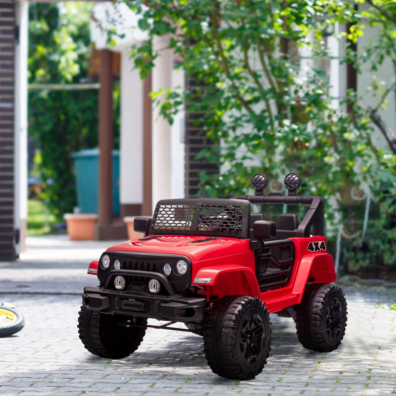 Red 12V Electric Battery Powered Off-Road Truck Toy