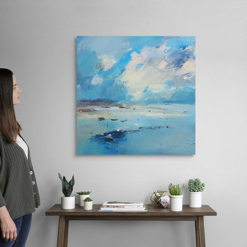 Reproduction d’art sur toile, "Low Tide" par Andrew Kinmont, H 30 po x l 30 po x P 1,25 po, Toile tendue