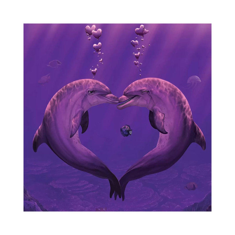Sea Of Hearts by Vincent Hie - Print on Canvas, 66.04 cm H x 66.04 cm W x 1.91 cm D, Wrapped Canvas