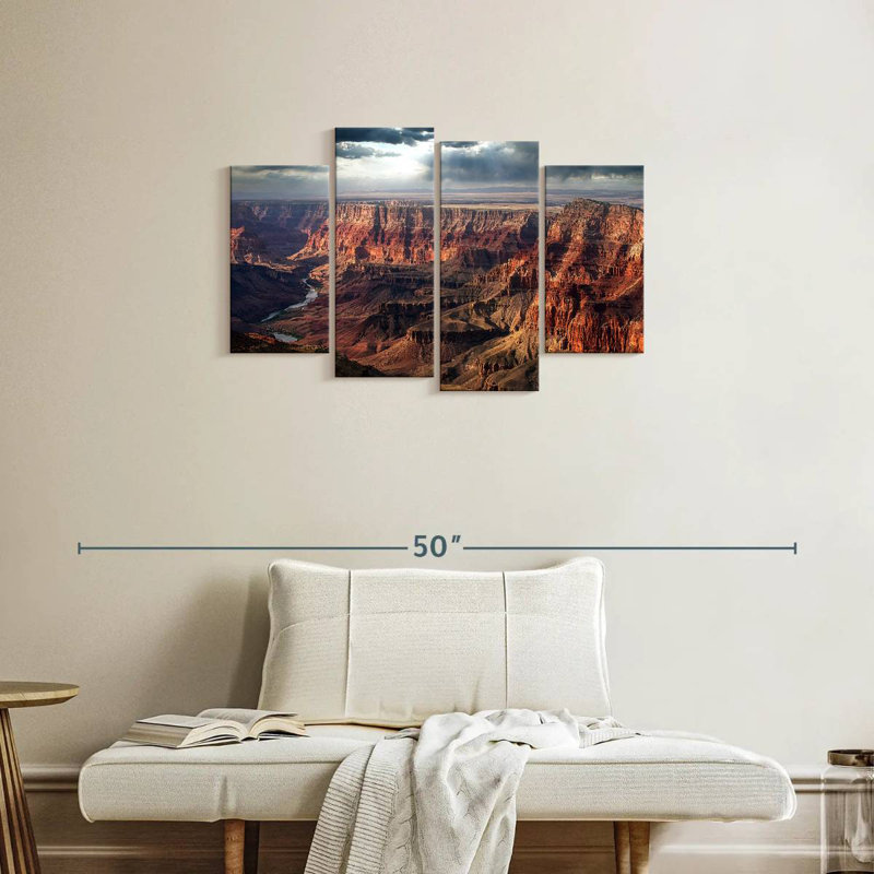 Grand canyon nuageux, H 22 po x l 36 po