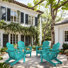 Ayanda HDPE Folding Adirondack Chair With Dual Cup Holder(Set Of 4)